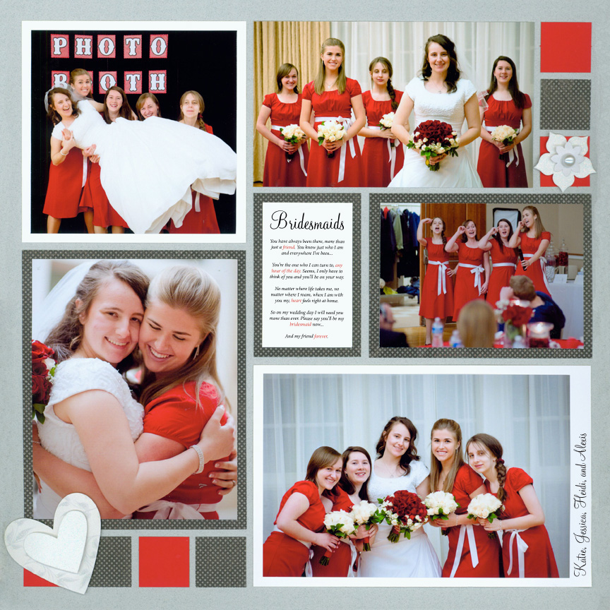 Our Wedding Layout  Wedding scrapbook, Wedding scrapbooking layouts, Wedding  scrapbook pages